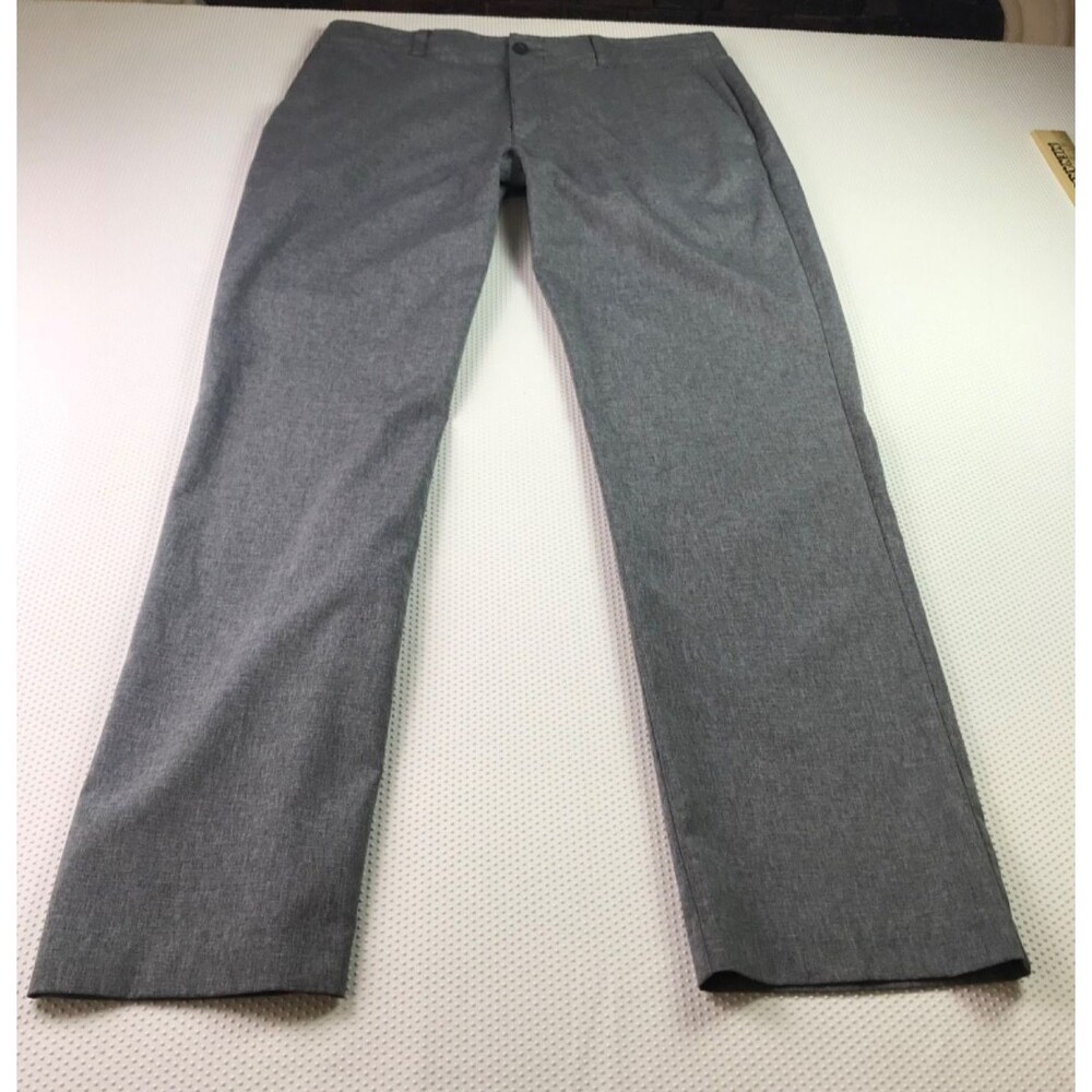 Men’s Grand Slam Gray Golf Pants Comfort Waistband‎ Wrinkle Resistant 34x32